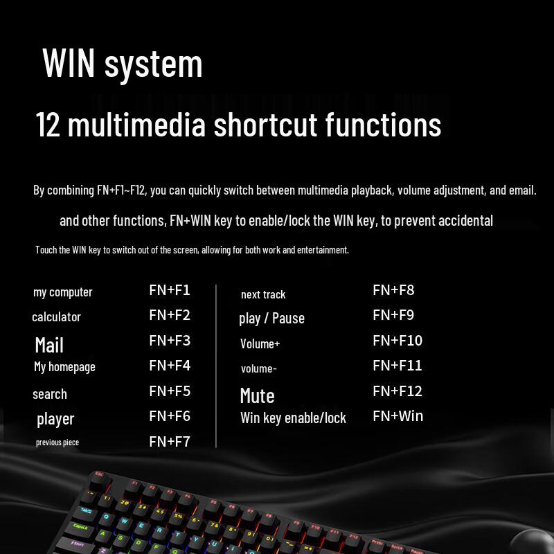 Rapoo V500PRO 104-Key Wired Backlit Mechanical Keyboard