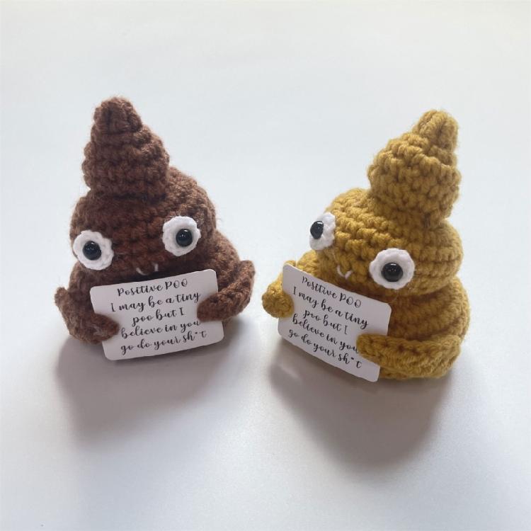 Funny Knitted Poo Toy for Kids Children Girls Boys Birthday