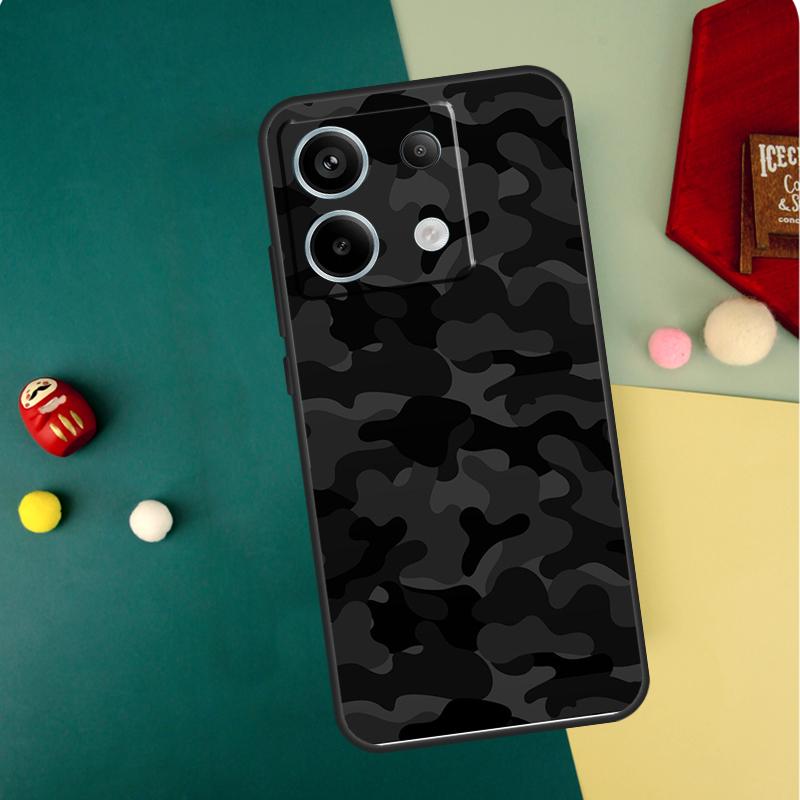 Black Night Camo Camouflage Case For Redmi Note 12 13 Pro Plus 9 10 11 9S 10S 11S 12S Cover For Redmi 12 9C 10C 12C 13C