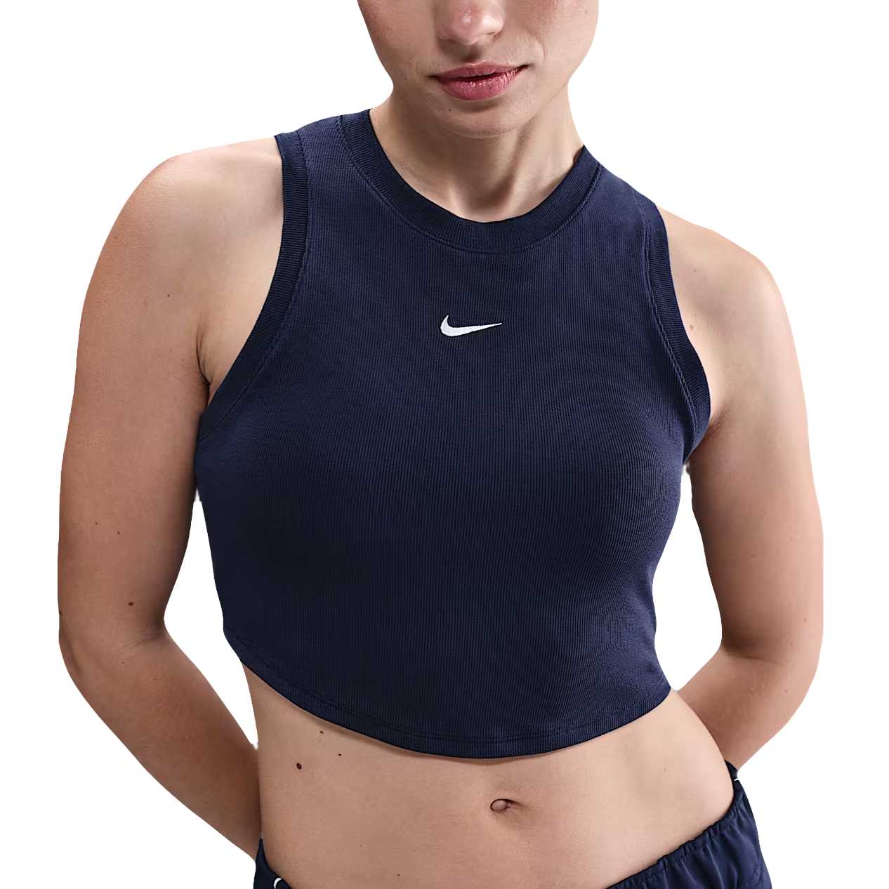 Nike Sportswear Chill Knit Women s Tight Cropped Mini-Rib Tank Top FB8279-411 S