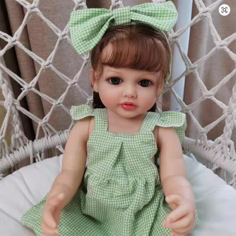 Reborn Baby Doll 55CM Full Body Silicone Soft Touch Reborn Toddler Princess Betty Lifelike Hand Rooted Hair Toy 55cm
