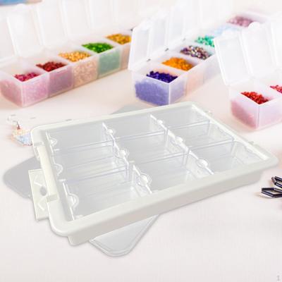 Bead Organizer Box Jewelry Storage Case Clear Portable for Necklaces Beads Nail Decoration