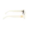Celine Logo Mirrored Leg Acetate Oval Sunglasses Unisex sunglasses White CL40194U25A25A