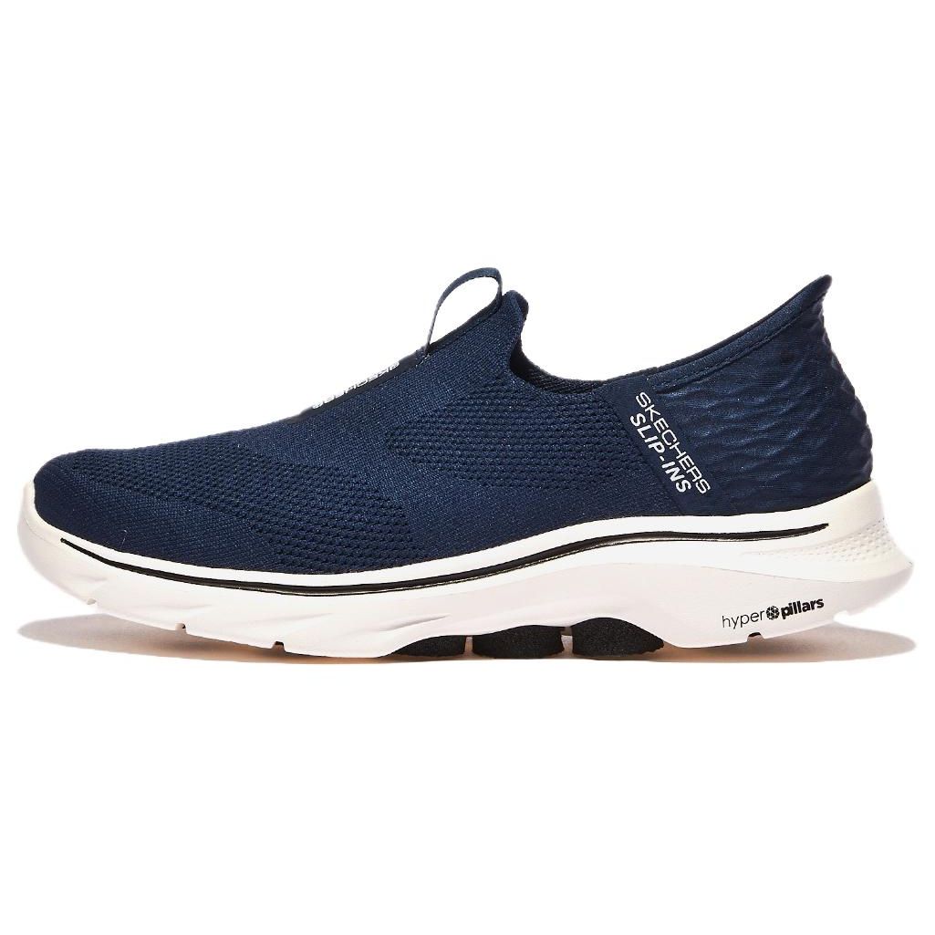 Skechers Go Walk 7 Мягкие Удобные Амортизирующие Прочные Низкие Повседневные Кроссовки Мужские Кроссовка Синий Белый 216641-NVY 44