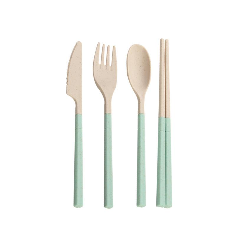 Portable Folding Cutlery Set for Outdoor Use Knife Fork Spoon and Chopsticks