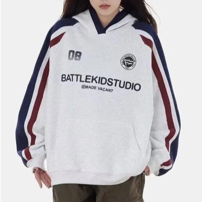 American Retro Hip Hop Loose Sport Long Sleeve Sweatshirt Men's Style Hot Sale Of The Season Autumn Winter Casual Overhead Shirt