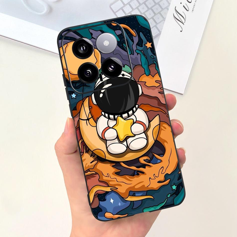 For Xiaomi 14 Phone Case Xiaomi Mi 14 5G Mi14 2024 Cute Cat Cartoon Jelly Silicon Soft Protective Back Cover