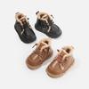 Baby Boys Velvet Martin Boots: Winter Short Boots for Kids, Versatile Baby Walker Shoes Suitable for Boys and Girls.
