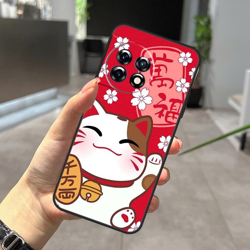 

Maneki Neko Lucky Money Cat Case For OnePlus Nord CE 5 2 3 4 Lite N20 N30 OnePlus 15 13 12 R 11 10 9 Pro 8T 10T 10R Cover OnePlus Nord CE2Lite