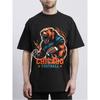 European Sizes Men's Chicago Football Bear Graphic T-Shirt, Casual & Comfortable, Short Sleeve, All-Season Wear