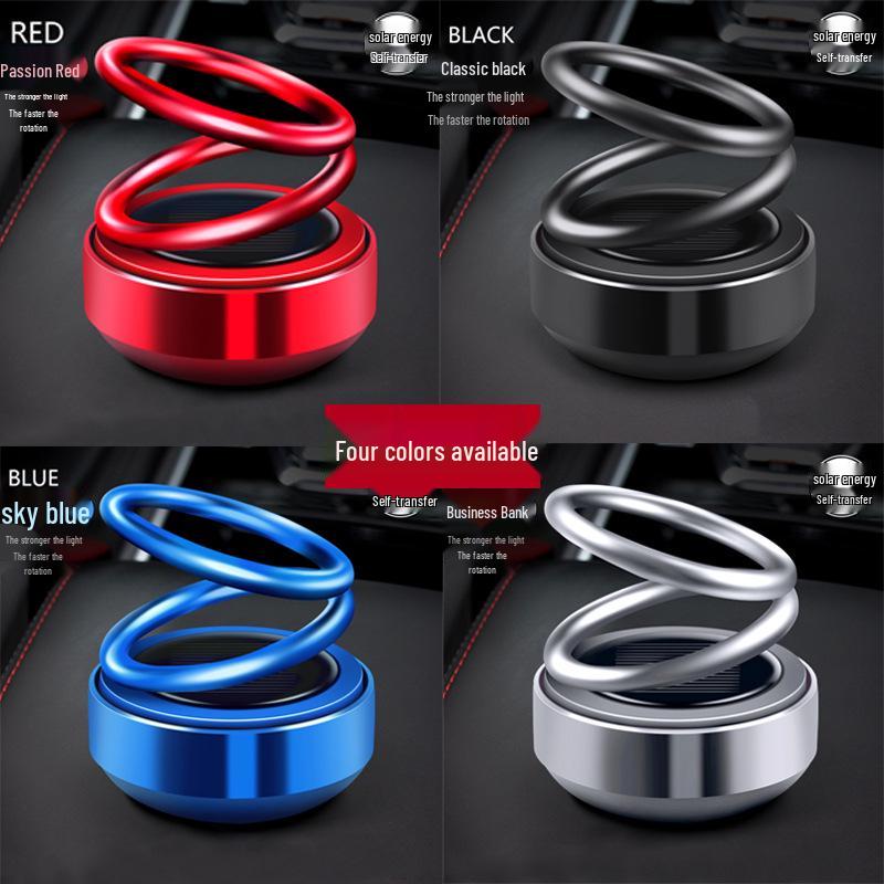 Creative Solar Double Ring Car Air Freshener Ornament