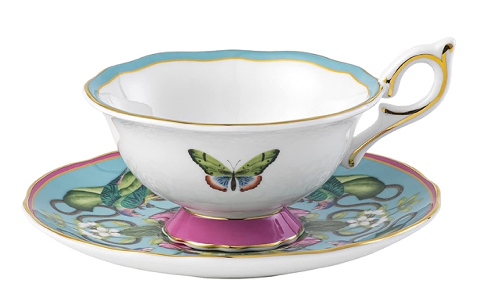 

Wedgwood Wanderlust Menagerie Teacup Wedding 1057267 [Officially Imported] & Saucer, 180ml, Gift, світло-синій колір
