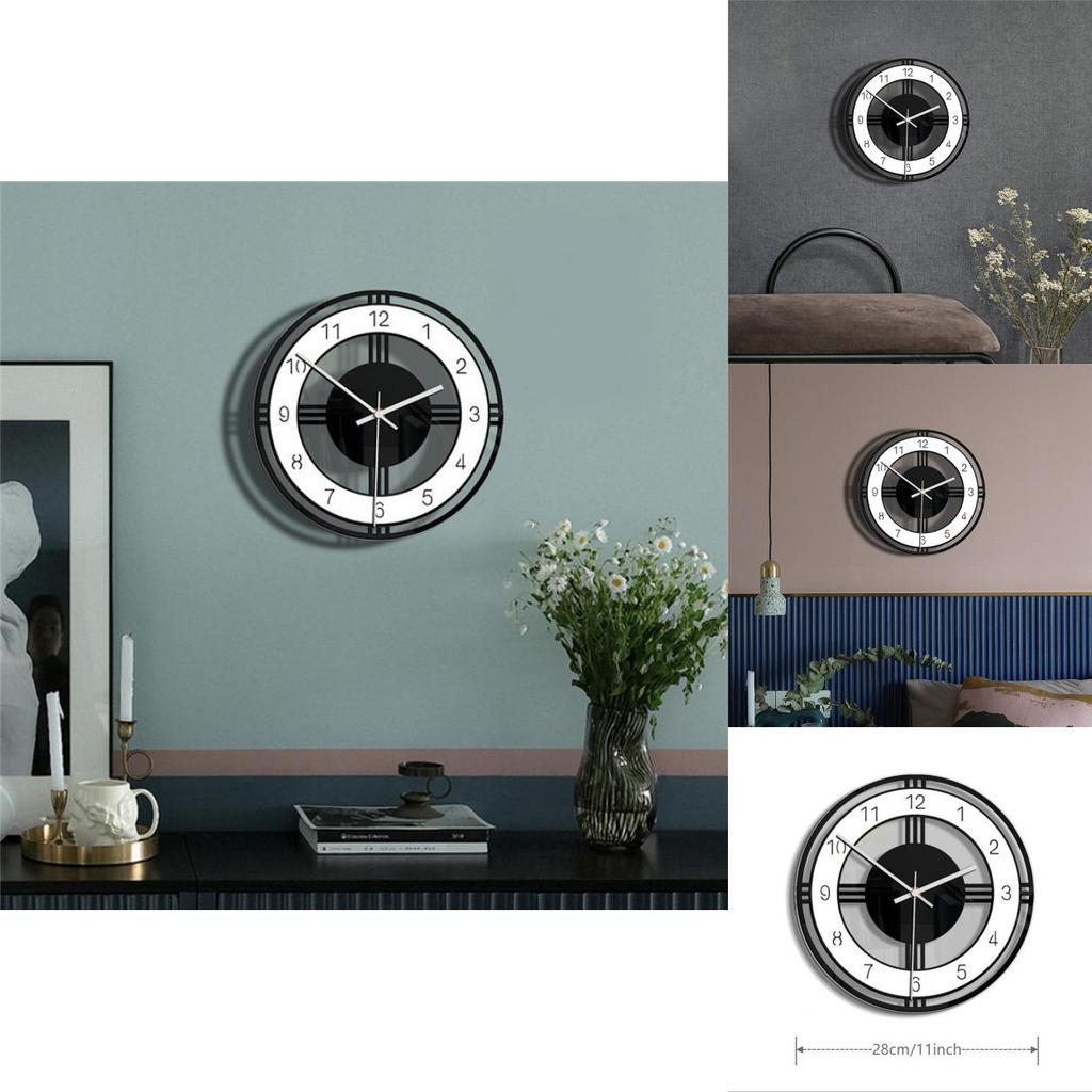 Modern Acrylic Silent Wall Clock With Quartz Movement For Home And Office Decor