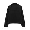Women's Suede Texture Jacket Fashion Long Sleeve Cropped Coats Women Casual New In Outerwear