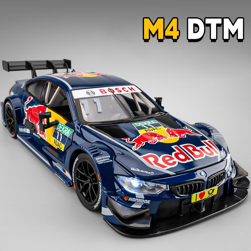 CCA 1:24 BMW M4 GT3 M6 BMW CSL Z4 Alloy Car Diecasts & Toy Vehicles Car Model Sound and light Car Toys For Kids Gifts