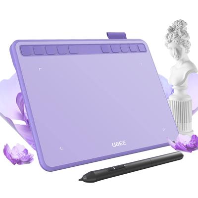UGEE Pen Tablet Pen Tab S640 Board Tab X 4 Inches 10 Shortcut Keys 8192 Levels of Pen Pressure Drawing No Charging Pen OTG Adapter Included For