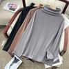 Women's Plus-Size High-Neck Velvet Base Layer Top – Thick Brushed, Autumn/Winter Mock Neck (up To 200 Jin).
