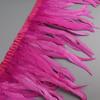 25-30cm Rooster Feather Trimming Chicken Feathers Trims Rooster Tail Feather Ribbon Dress Skirt Costume Carnival Decoration