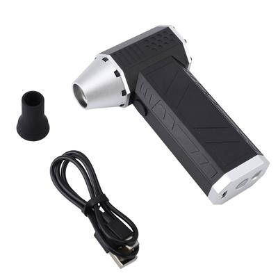 Mini Turbo Fan Jet Dry Blower 120000RPM Brushless Motor 3 Speeds Rechargeable Electric Air Duster Jet Fan with LED