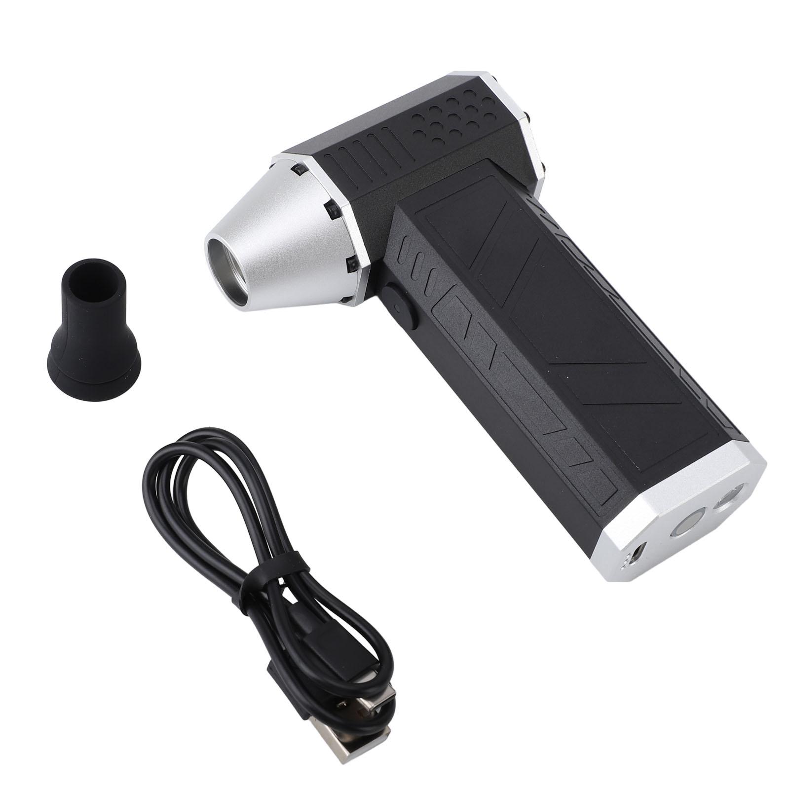 

Мини турбовентилятор струйный сухой воздуходув 120000 об/мин бесщеточный двигатель 3 скорости перезаряжаемый электрический воздушный пылесос чёрный