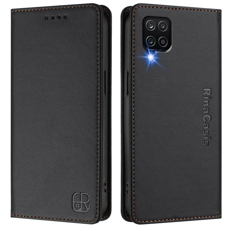 Luxury Anti-thef Wallet Flip Cover Phone Case For Samsung Galaxy A32 A12 A42 A52 A72 A02 S A22 5G Leather Case Solid Color Coque