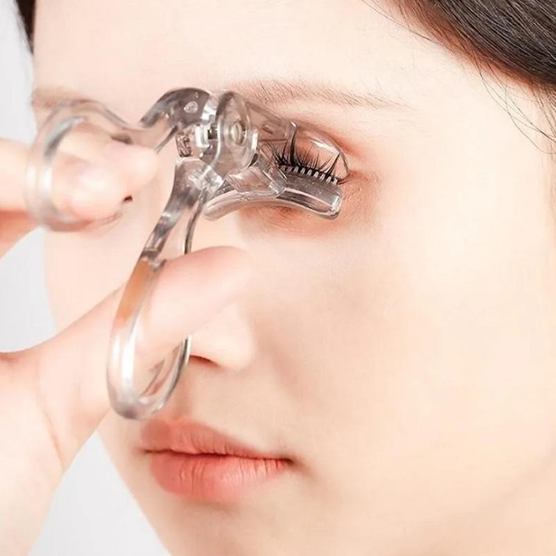 Wide-Angle Partial Eyelash Curler Portable One-Clip Curling Comb Tooth Lashes Curler Easy To Operate Styling Enlarge Eyes Tool