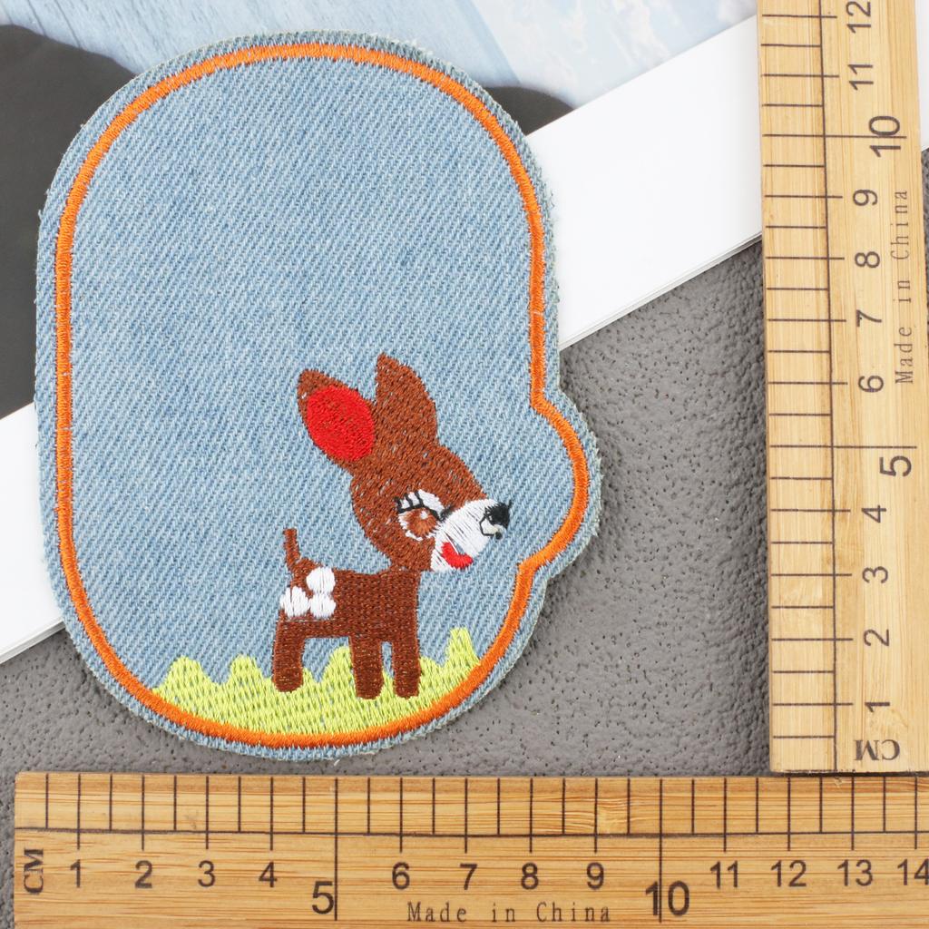 Hot-Selling Cloth Stickers Cartoon Embroidery Stickers Jeans Knee Stickers Ripped Holes Repair Embroidery Label Adhesive Patch Stickers