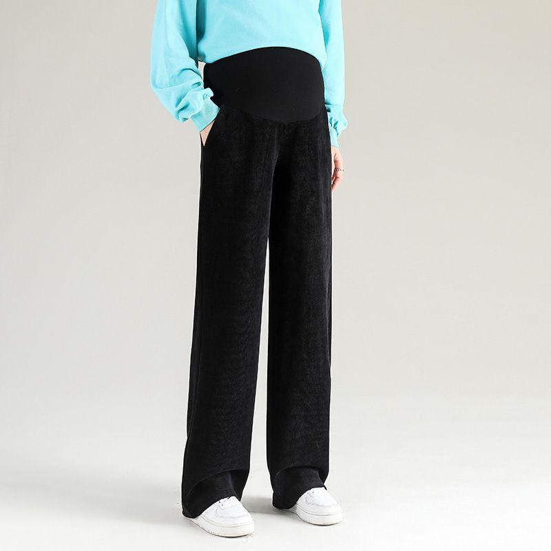 

Plus Size Tummy Support Maternity Pants - Straight Leg, Wide Leg, Velvet for Autumn/Winter One Size [90-115 kg]