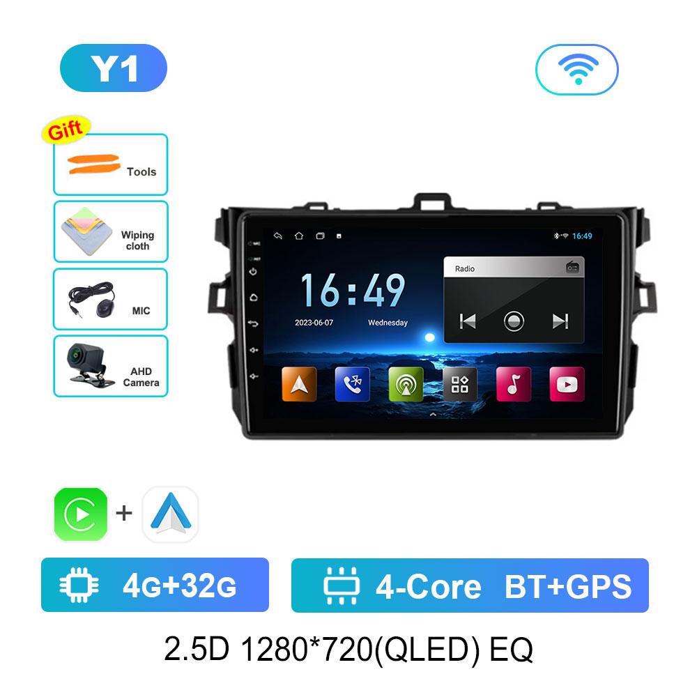Android 14 Car Radio Multimedia Player for Toyota Corolla 2006 - 2013 GPS Navigation WiFi HD Screen BT DSP Stereo Auto Tools