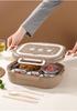 304 Stainless Steel Insulated Bento Box - Microwave Safe for Work, School & Kids