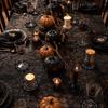 Black Non-Woven for Halloween Dinner Party Table Decoration