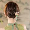 Antique Butterfly Flower Bamboo U-shaped Hairpin Super Fairy Retro Pearl Fringed Hairpin Hanfu Ancient Hairpin Accessories