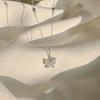 Flash Diamond Butterfly Necklace Women's Light Luxury Niche Temperament Collarbone Chain Year Item Jewelry
