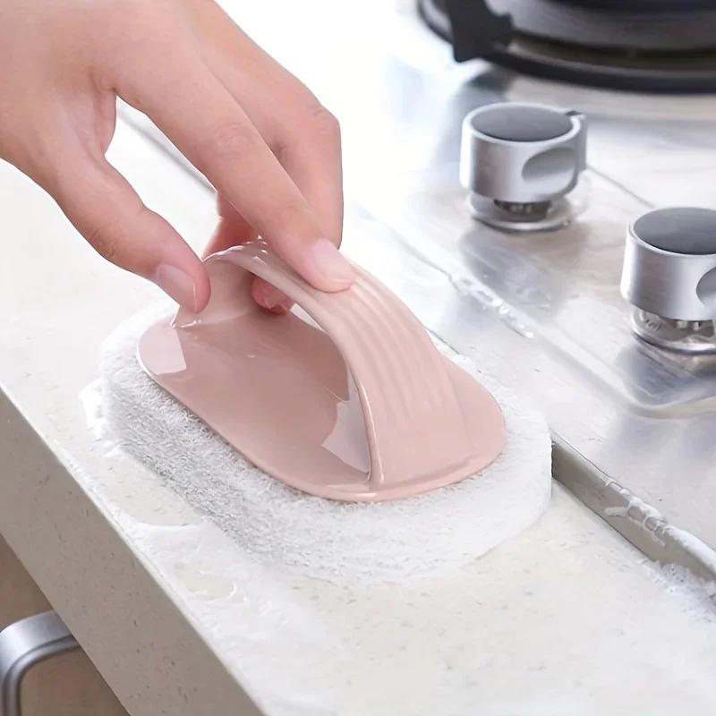 Multi-purpose Bathroom Bathtub Washbasin Cleaning Brush Toilet Kitchen Glass Wall Cleaner Sponges Brushes Cleaning Tool