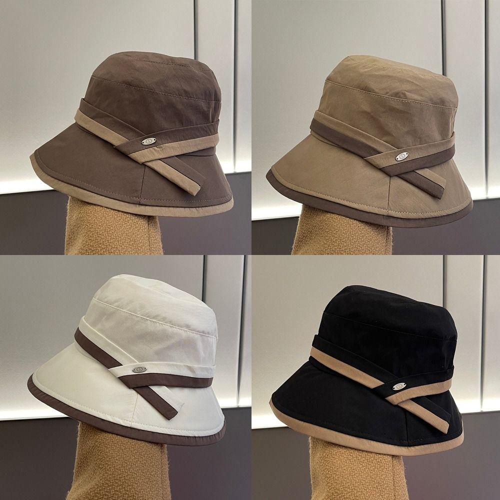 Lightweight Bucket Caps Face Protection Sun Protection Cap Spring Summer Women Sun Hat Travel