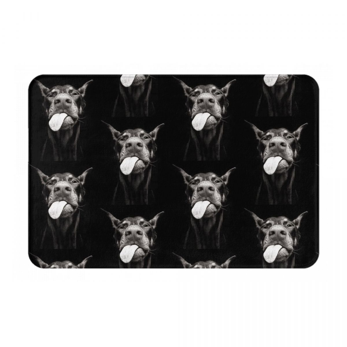 Dobermann Hond Anti-slip Deurmat Vloermat Kussen Tapijt Vloerkleed voor Keuken Entree Huis Slaapkamer Voetmat Matten 60x40 cm