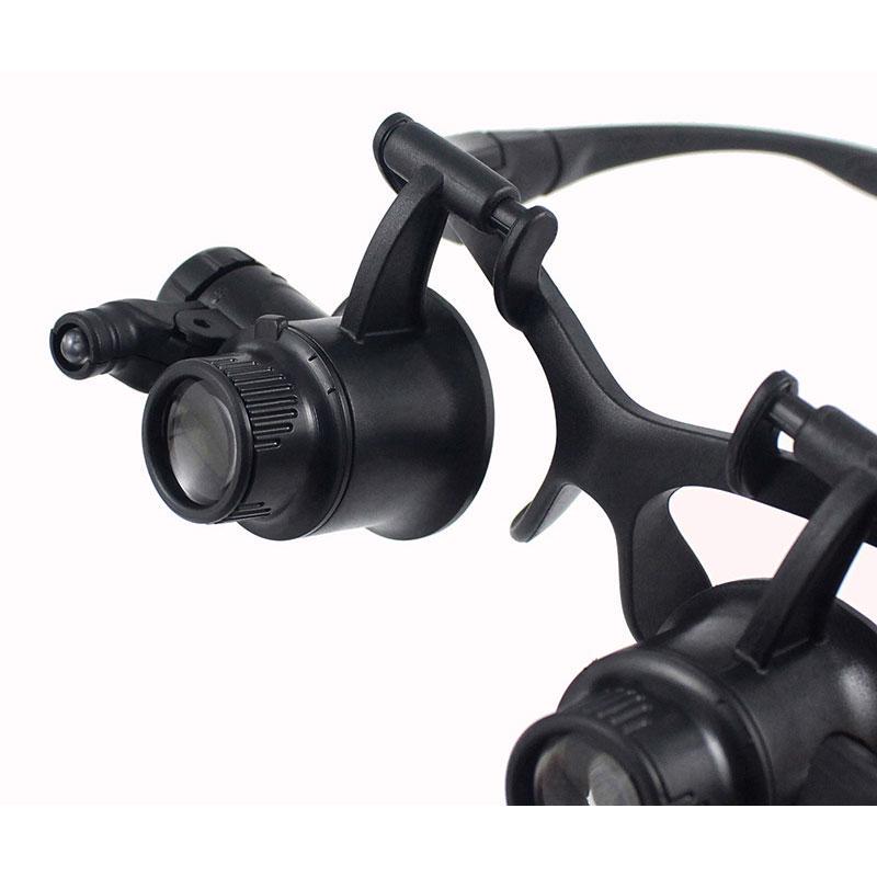 10/15/20/25X Förstoringsglas Förstorande Ögon Glas Lupa Smycken Klocka Reparation Med LED-ljus