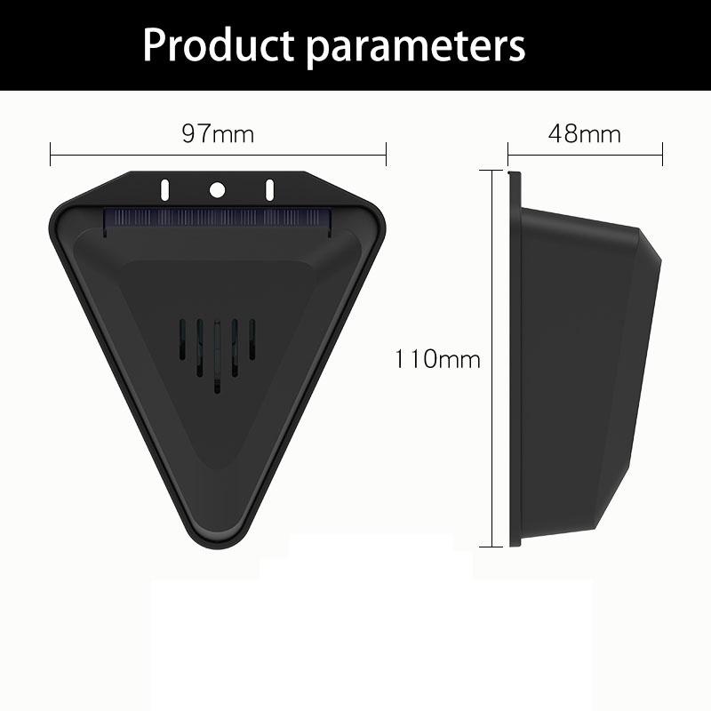 LED Solar Alarm Light Outdoor Waterproof Solar Powered Lamp Farmland Pasture Anti-Animal Villa Garden Anti-Thief Security Light