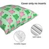 Two Frog Love Heart Cartoon Square Pillowcase Cushion Cover Pillow Case Throw Pillow Cover for Home Bedroom Car