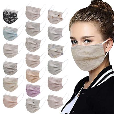 Jednorazová maska ​​na tvár vďakyvzdania 50 kusov 4-vrstvové priedušné vianočné kostýmové sviatočné masky pre dospelých ženy