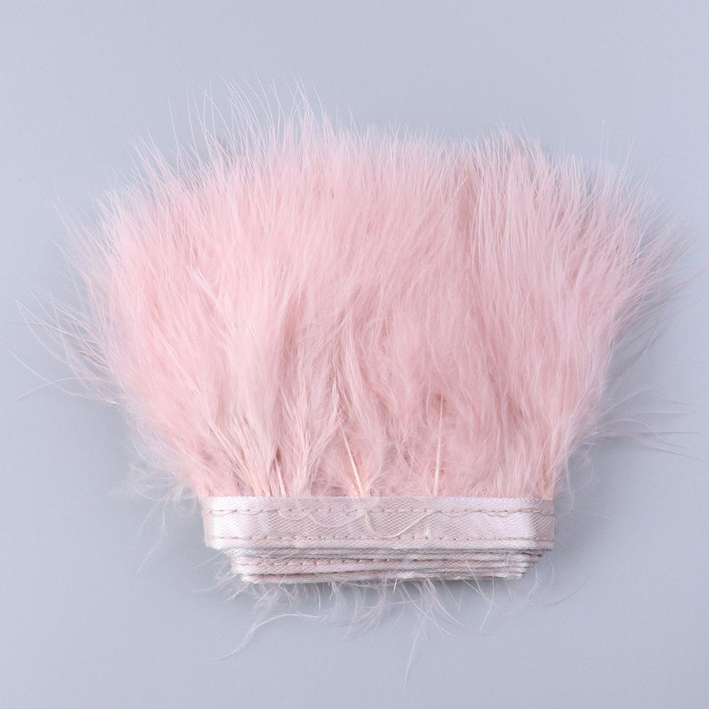 1Meters Furry Turkey Feathers Trim Ribbon White Natural Plumes For Traditional Holiday Dress Sewing Plumas Accessories