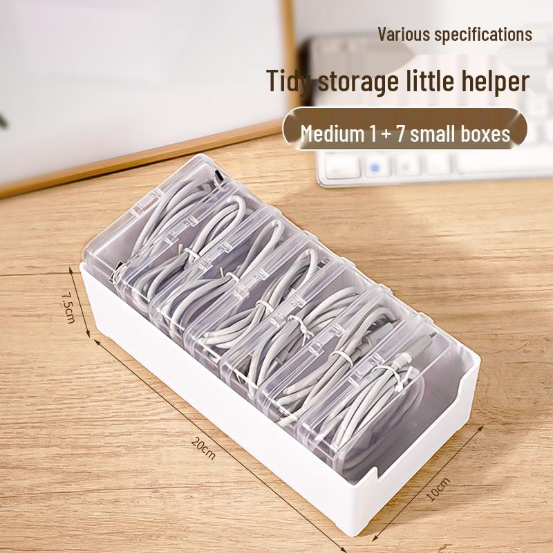 Multi-functional Cable Organizer & Storage Box for Chargers and Miscellaneous Items