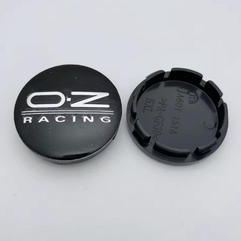4 Pezzi 56mm Coprimozzi Centrali per Ruote Auto con Emblema Logo OZ O.Z Racing Coprimozzi Ruote Copri Mozzo Auto Accessori Auto