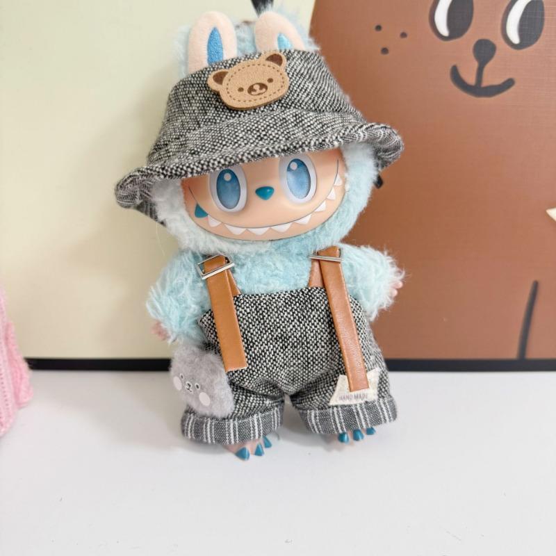 Clothes Only] For 17cm Labubu I II Idol Dolls DIY Accessories Gifts Korea Kpop Exo Idol Dolls Overalls Clothing Cute Mini Plush Doll'S Clothes