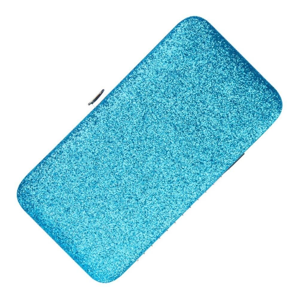 

New PVC Eyelash Tweezer Bag Colourful High Quality Storage Kit Makeup Tools Tweezers Protective Box синий