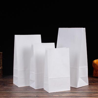 100Pcs Kraft Paper Bags Tea Food Small Gift Sandwich Bread Bags for Party Wedding Supplies Packaging Snacks Baking Packaging