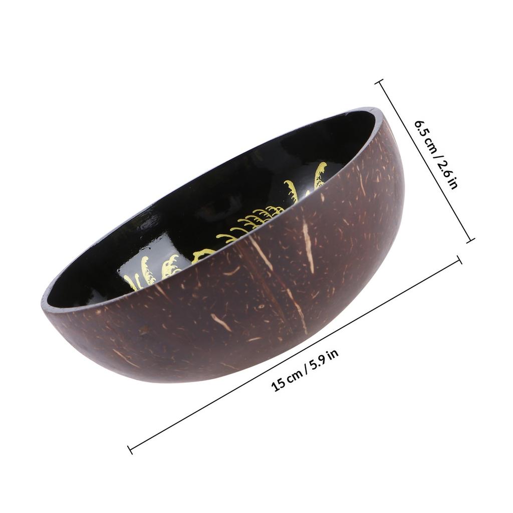 Natural Coconut Storage Bowl Sustainable Handmade Decorative Candy Jar Nuts Holder Desktop Organizer Living Room Bedroom Decor