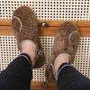 Pantofole in cotone con velcro autunno e inverno antiscivolo calde suola spessa a sacchetto e velluto scarpe in cotone per la casa interne antiscivolo