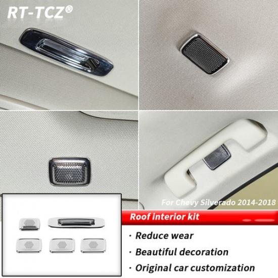 Roof Decoration microphone Cover Trim For Chevy Silverado/GMC Sierra 2014-2018
