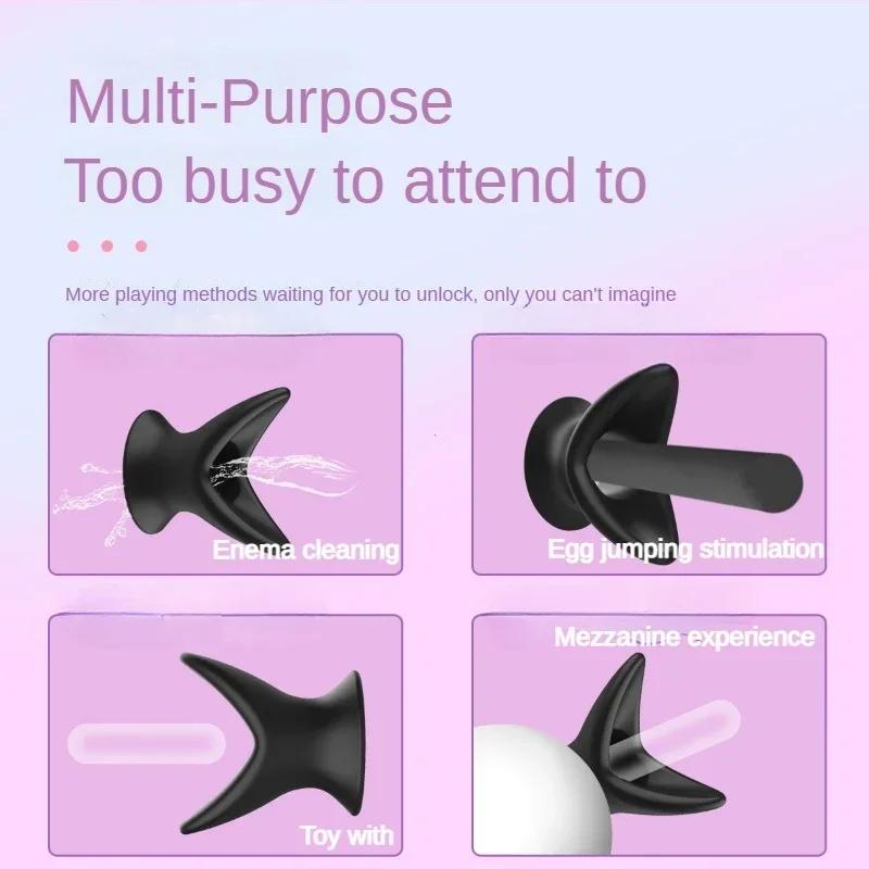Vshaped Silicone Hollow Butt Plug Speculum Anus Expander Tunnel PeekingInto The Vagina and Anal Adult Women Men Gay